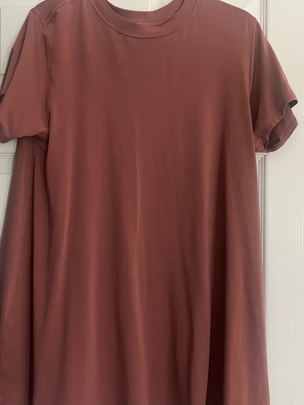 Women’s Short Sleeve Scoop Neck Top - Rust